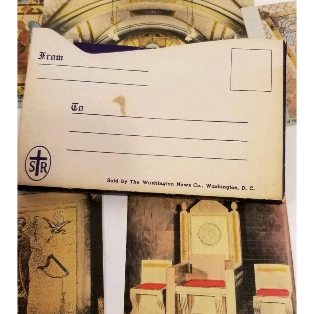 Antique 15 Postcard‎ Set - National Shrine of the Immaculate Conception - Picture 9 of 10